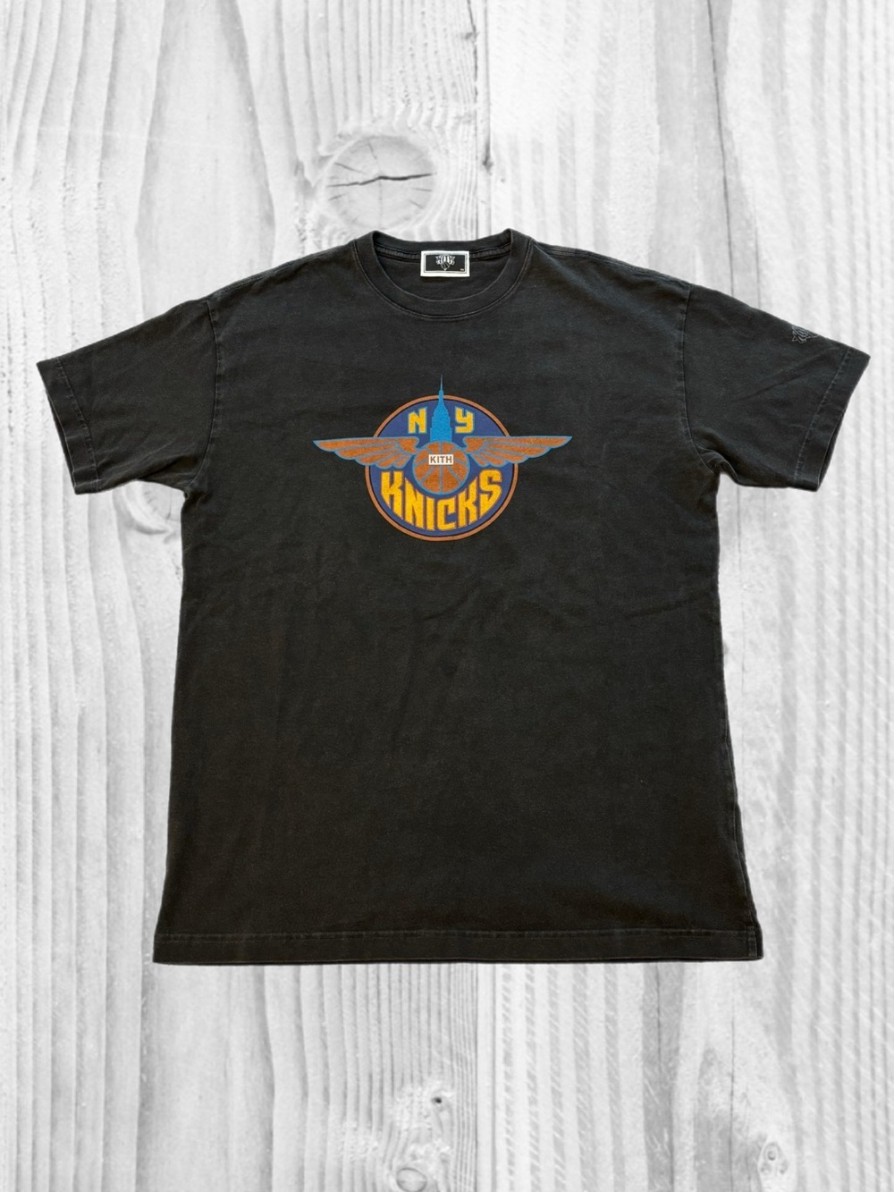 Kith x New York Knicks Wings Logo T-Shirt Black Size XS NBA